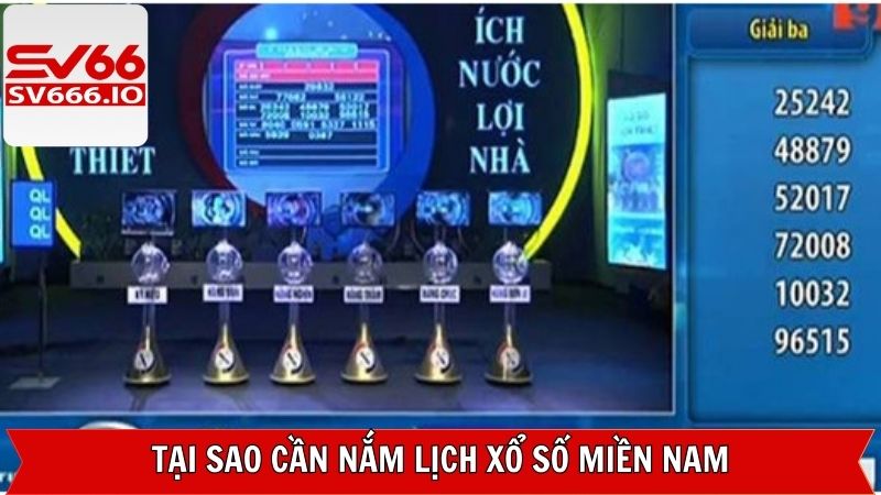 Lịch Xổ Số Miền Nam SV66 - Thời Gian Quay Thưởng Chính Xác Nhất 2 Lợi ích khi theo dõi lịch xổ số tại SV66