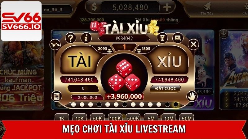 Tài Xỉu Livestream - Phiên Bản Game Đỉnh Cao Trên SV66 4 Phương pháp chơi tài xỉu live tối ưu chiến thắng